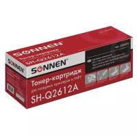 Тонер-картридж для принтера лазерный совместимый Sonnen (SH-Q2612A) для Hp LaserJet 1018/3052/М1005, ресурс 2000 страниц, 362425