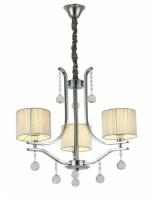 Хрустальная подвесная люстра lumina deco fontenea ldp 8443-3 chr