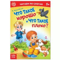 Книжки для обучения и развития буква-ленд «Читаем по слогам» Книга «Что такое хорошо и что такое плохо?», 12 стр