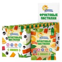 Снэк Бабушкино Лукошко Фруктовые пастилки яблоко-апельсин, 35 г, 10 шт