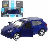 Машинка металлическая Автопанорама 1:43, Porsche Cayenne S, синий перламутр, инерция, открываются двери (JB1251266)