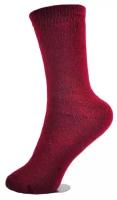 Шерстяные носки Bombacho / Термоноски женские из верблюжьей шерсти / размер 37-41, 1 пара, Бордовый