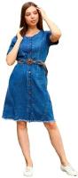 Платье джинсовое, София37, цвет синий, размер 44