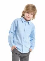 Школьная рубашка Mini Maxi, размер 134, голубой