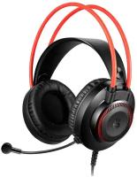 A4TECH Наушники с микрофоном A4Tech Bloody G200S черный/красный 2м мониторные USB оголовье (G200S USB/ BLACK +RED)