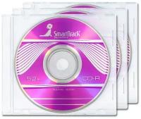 Диск SmartTrack CD-R 700Mb 52x, slim box (прозрачный), 3 шт