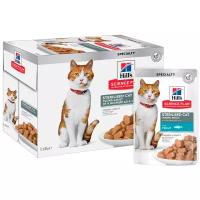 Влажный корм для кошек Hill's Sterilised Cat с форелью,упаковка 12шт х 85 гр 604011
