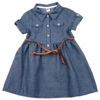 Платье для девочек Mini Maxi, модель 6361, цвет синий/мультиколор (98)
