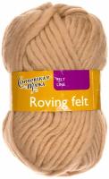 Пряжа Семеновская Roving felt (Валя) песочный (028), 100%шерсть, 50м, 50г, 2шт