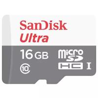 Карта памяти SanDisk microSDHC 16 ГБ Class 10, R 48 МБ/с