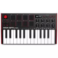 MIDI-клавиатура AKAI MPK Mini MKIII черный/красный