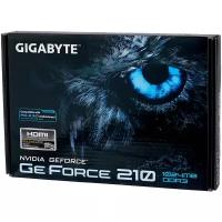 Видеокарта GIGABYTE GeForce 210 520MHz PCI-E 2.0 1024MB 1200MHz 64 bit DVI HDMI HDCP (rev. 6.0/6.1)