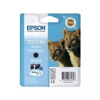 Двойная упаковка картриджей Epson C13T10414A10 T0731HN T0721 черные Black Twin Pack