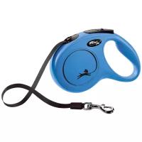Flexi рулетка New Classic для собак до 25 кг (5 м лента) M, Синий