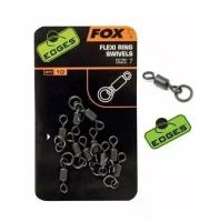 Вертлюг с кольцом Fox Edges Flexi Ring Swivel 10шт Size 7