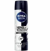 Дезодорант мужской NIVEA For Men Черное и Белое Невидимая защита