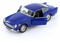 Игрушечная машинка Aston Martin DB5 инерционный механизм, двери открываются / 13 см Синий