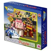 Пазл Origami Robocar Poli Эмбер и Рой (05902), 64 дет