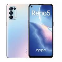 Смартфон OPPO Reno 5 (CPH2159) 6944284677876 6,43'' AMOLED FHD+, Qualcomm S720G, 8GB RAM, 128GB, 4310mAh, 50W Fast Charge, silver