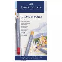 Faber-Castell Акварельные карандаши Goldfaber Aqua, 12 цветов (114612), 12 шт