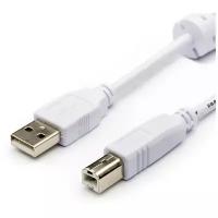 Кабель Atcom USB A - USB B (AT6152) 0.8 м, белый