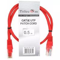 Патч-корд Telecom NA102-R-0.5M, 0.5 м, красный