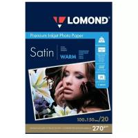 Бумага Lomond A6 Premium Photo Satin Warm 1106201 270 г/м², 20 л, белый