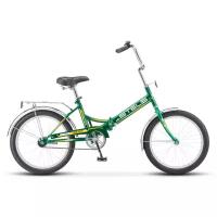Городской велосипед STELS Pilot 410 20 Z011 (2021) зеленый/желтый 13.5