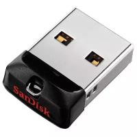 Флеш-накопитель USB 64GB SanDisk Cruzer Fit чёрный