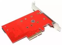 Переходник (адаптер) для дисков SSD M.2 (NGFF) (Key M и Key B) на PCI-E x4