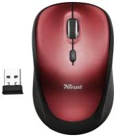 Компьютерная мышь Trust Yvi Wireless Mouse red (19522)