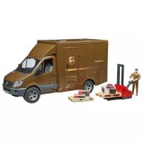 Фургон Bruder Mercedes-Benz Sprinter UPS с фигуркой, погрузчиком и аксессуарами 02-538 1:16, 45.5 см