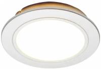 Комплект круглых LED-светильников Apeyron 12-03 (4 шт) / Врезная панель d-65 мм с диодами smd3528 / Теплый белый свет 3000K, 2 Вт