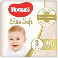 Подгузники Huggies Elite Soft 3 5-9кг 40шт