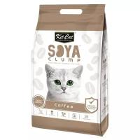 Комкующийся наполнитель Kit Cat Soya Clump Coffee 14 л