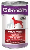 Консервы Gemon Dog Maxi Кусочки говядины с рисом для собак крупных пород 1250 г Gemon 800947038790