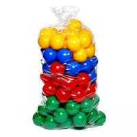Шарики для сухих бассейнов Кассон 100 шт, 7 см (3-451) зеленый/желтый/красный/синий 100