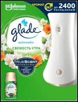 Glade освежитель воздуха Свежесть утра, автоматический, со сменным баллоном, 269 мл