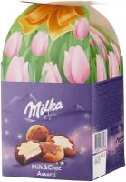 Печенье Milka Milk and Choc ассорти с молочной начинкой в шоколаде, 150 г