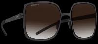 Титановые солнцезащитные очки GRESSO Ariana - квадратные / коричневые