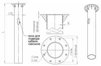 Деталь фундамента закладная для силовых опор ЗДФ-0.219-2.0(Д395-310-8х25)-01 Пересвет В00000225 ( 1шт. )