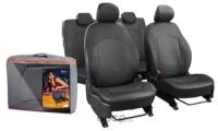 Авточехлы Volkswagen Polo седан с 2010г, Alonso, экокожа перфор-ная, черн. AIRLINE ACCSA20