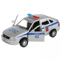 Полицейский автомобиль ТЕХНОПАРК Lada Priora хэтчбек SB-18-22-LP(P)WB 1:35, 12 см