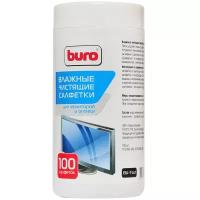 Чистящие салфетки BURO В тубе для экранов И оптики, 100 ШТ (BU-Tscrl)