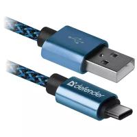 Кабель Defender USB Type-C - USB (USB09-03T PRO), синий