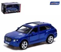 Машина металлическая BENTLEY BENTAYGA, инерция, открываются двери, цвет синий