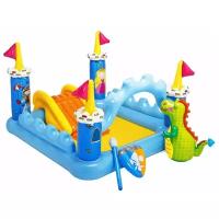 Игровой центр Intex Fantasy Castle Play Centre 57138 с горкой, 185х152 см