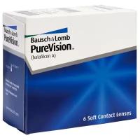 Контактные линзы Bausch & Lomb, PureVision, Ежемесячные, -6,00 / 14 / 8,6 / 6 шт