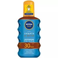 Nivea Sun солнцезащитное масло-спрей для загара Защита и загар SPF 30 200 мл