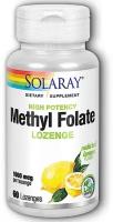 лимон Solaray Methyl Folate 1000 mcg High Potency (Метил фолат 1000 мкг) 60 леденцов (Solaray)